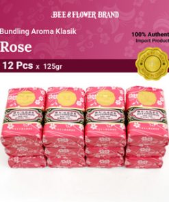 Bee Flower Import Rose 125 gr (12 pcs) - Sabun Tawon Mawar