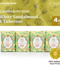 Flauhra Import Bar Soap White Sandalwood and Tuberose 125 gr (4 pcs)