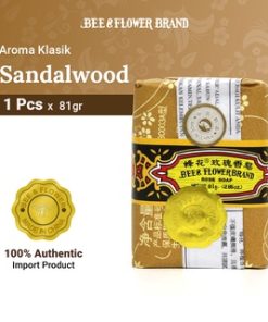 Bee Flower Import Sandalwood 81 gr - Sabun Tawon Cendana