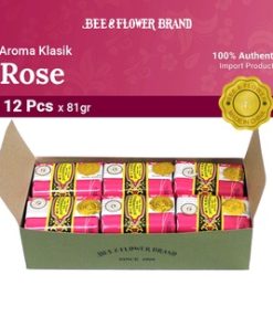 Bee Flower Import Rose 81 gr (12pcs) - Sabun Tawon Mawar