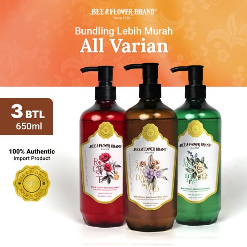 Bee Flower Import Liquid Mix Bundle All Variant 650 ml