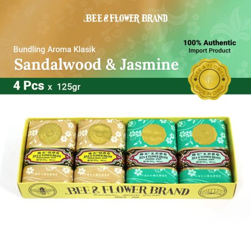Bee Flower Import Mix Bundle Sandalwood x Jasmine 125 (4 pcs)