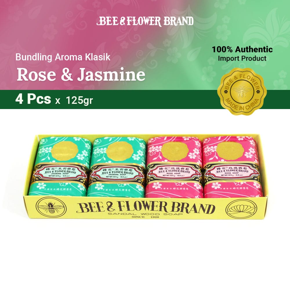Bee Flower Import Mix Bundle Jasmine x Rose 125 (4 pcs)