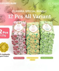 Flauhra Import Bar Soap Mix Bundle All Variant 125 gr (12 pcs)