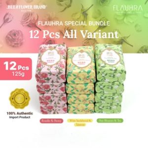 Flauhra Import Bar Soap Mix Bundle All Variant 125 gr (12 pcs)