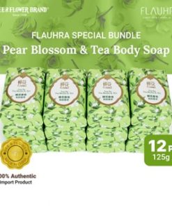 Flauhra Import Bar Soap Pear Blossom and Tea (12 pcs)