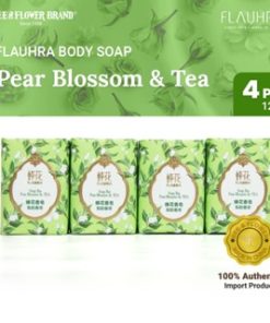 Flauhra Import Bar Soap Pear Blossom and Tea (4 pcs)