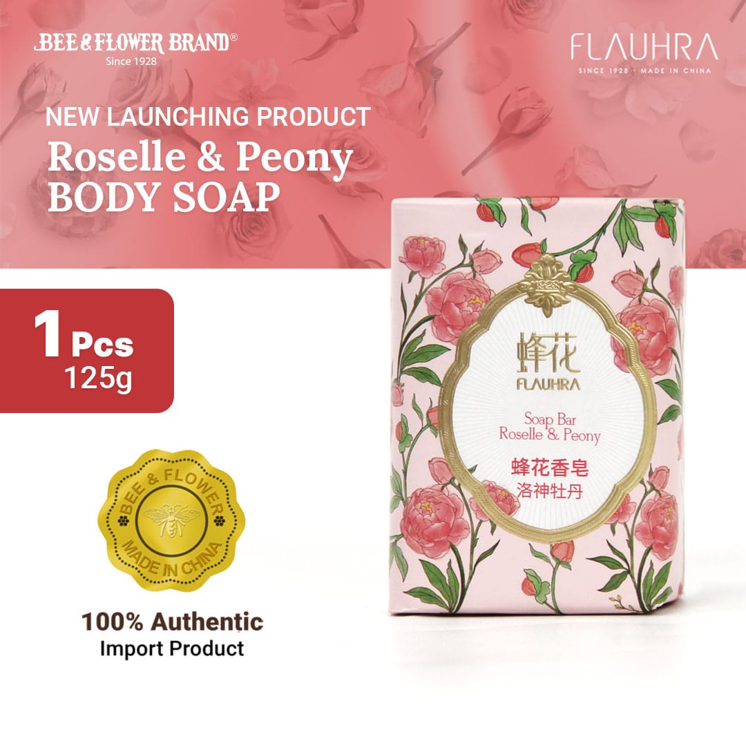 Flauhra Import Bar Soap Rosele And Peony 125 gr