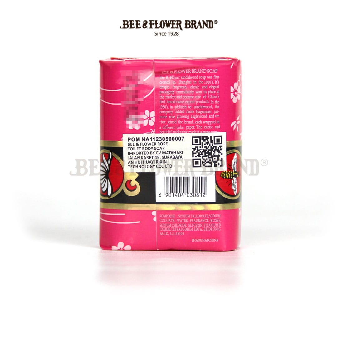 Bee Flower Import Rose 81 gr (4 pcs) - Sabun Tawon Mawar - Image 4