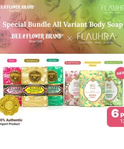 Flauhra x Bee Flower Bar Soap Mix Bundle All Variant 125 gr (6 pcs)